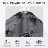 2pcs Women's High-Waist Tie-Dye Yoga Shorts