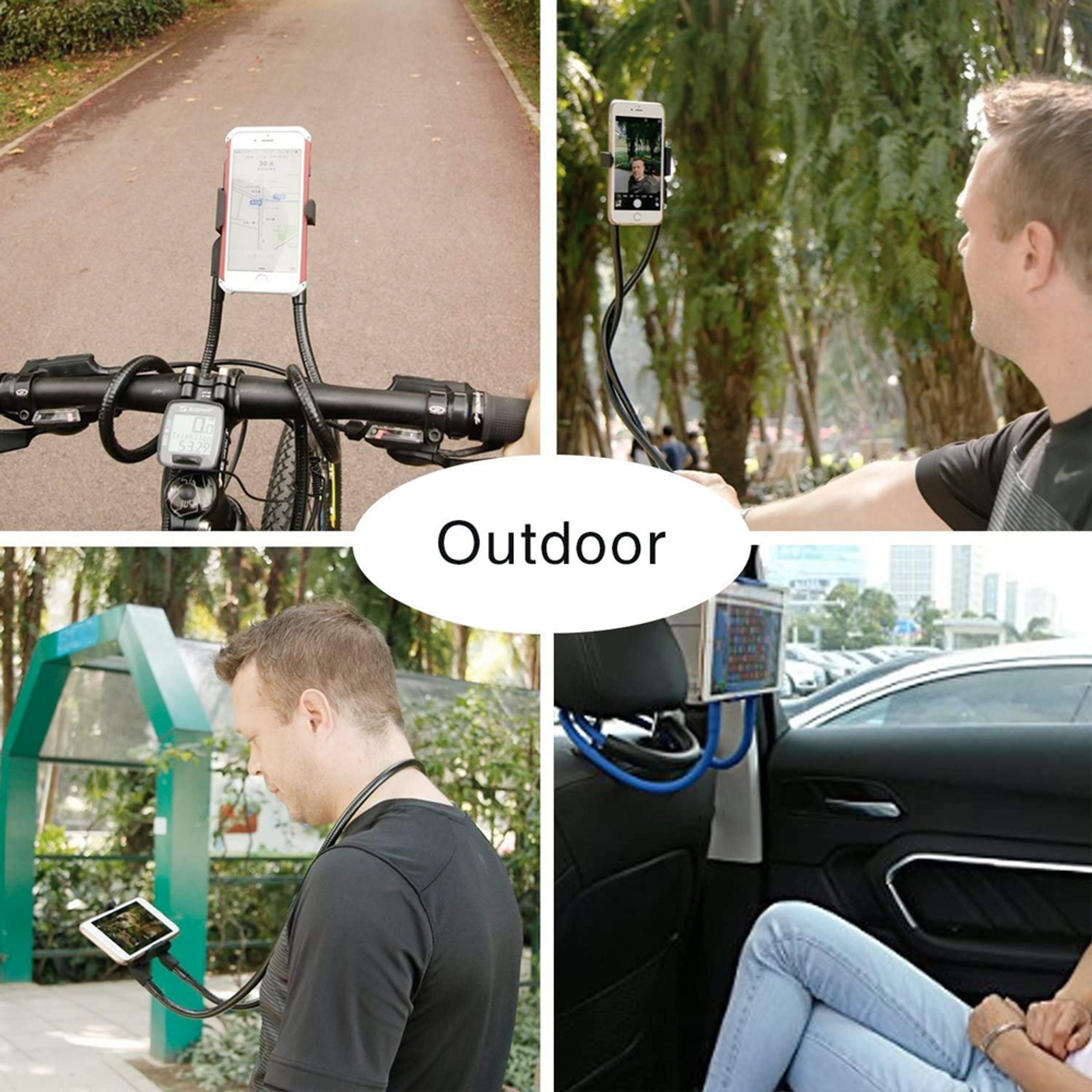 Flexible Neck Mobile Phone and Tablet Holder