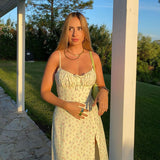 Women's Elegant Floral Beach Long Dress