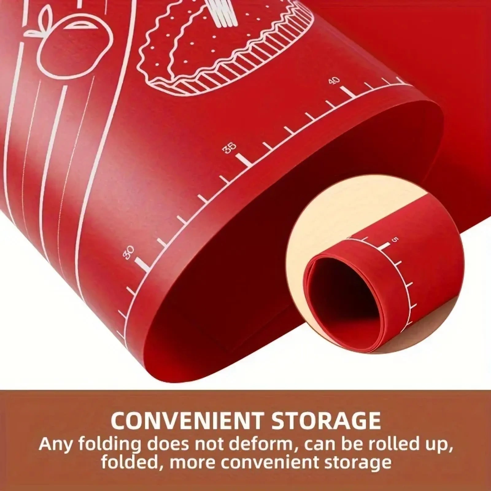 Non-Stick Baking Mat for Pizza & Cakes - Easy Clean