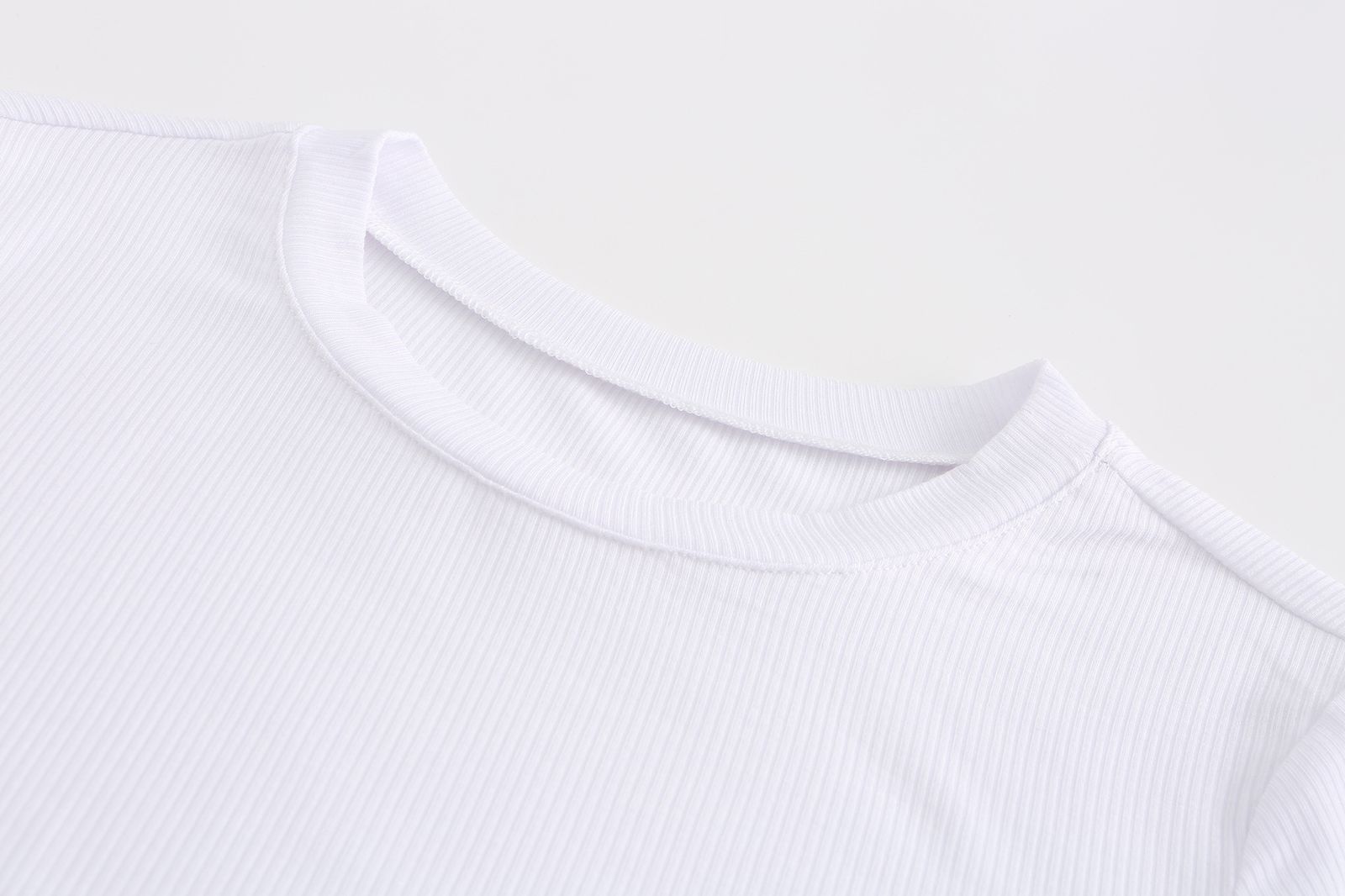 O Neck Knit Crop Top for Women - Casual Summer Style