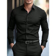 Men's Solid Color Long Sleeve Shirt in Multiple Colors