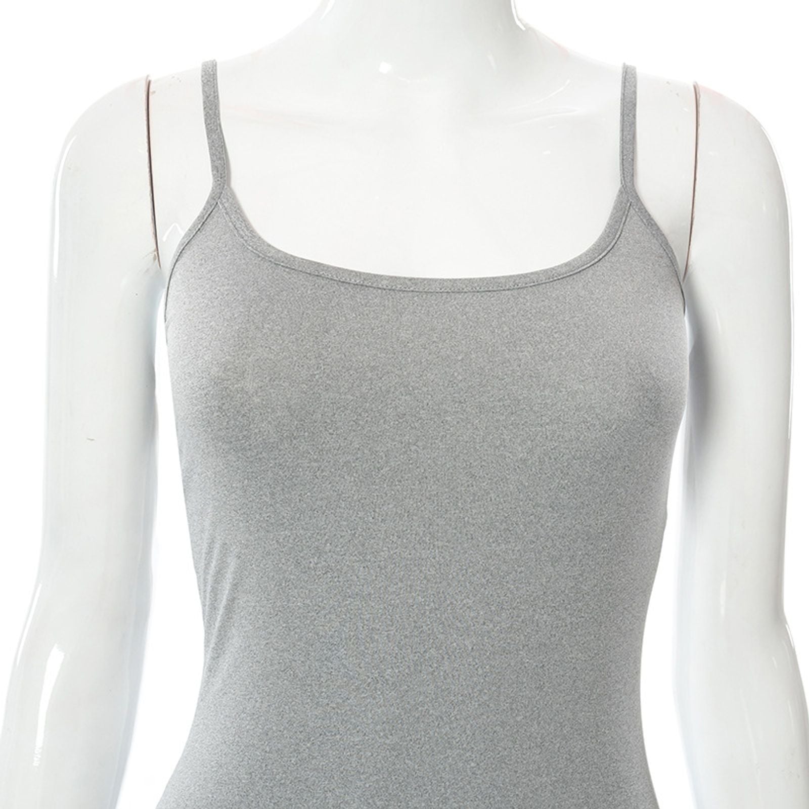 2024 Solid Color Slim Fit High Step Slip Dress