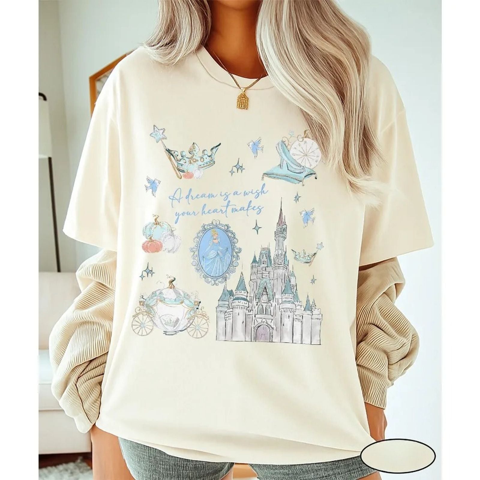 Disney Cinderella Watercolor Graphic T-shirt for Men and Women