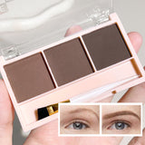 3-Color Brow Powder Set with Brush