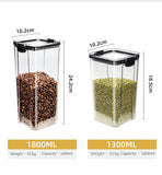Large Plastic Sealed Jars for Grain and Seasoning Storage