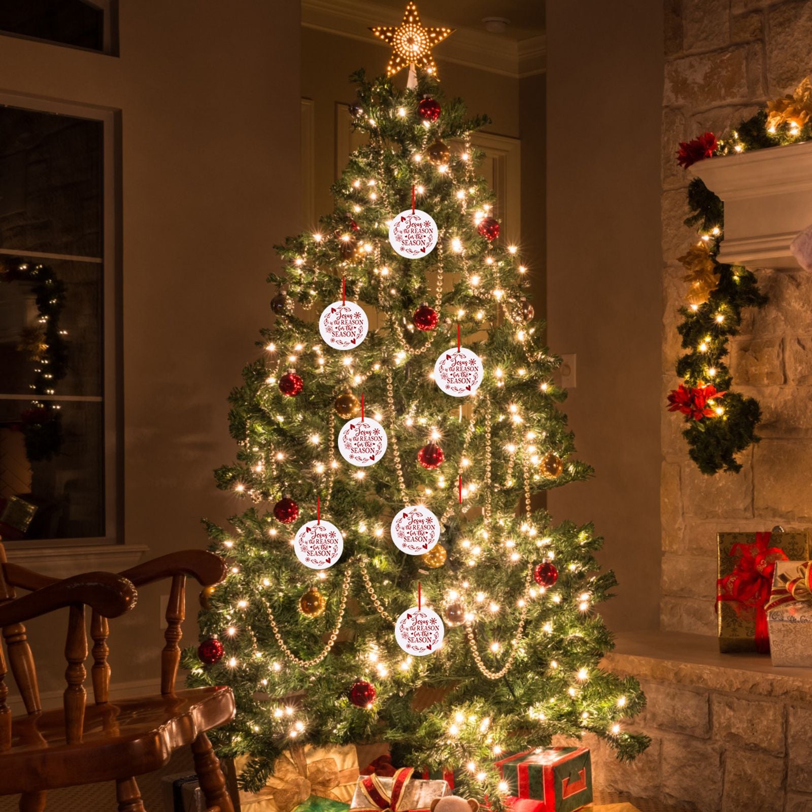 Jesus Is The Reason For The Season Christmas Ornament