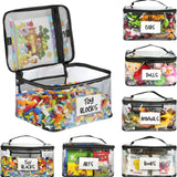 Large Clear PVC Toy Storage Bags - Waterproof Organizer Pouches