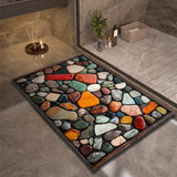 Stone Design Diatomite Bath Mat - Non-Slip & Quick Dry