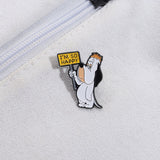 Cute Cartoon Dog Enamel Pin - Funny Animation Brooch