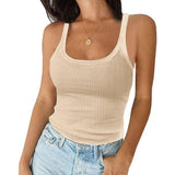 Versatile Round Neck Solid Top T-Shirt for Women