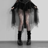 High-Waisted Irregular Skirt for Women - Gothic Style