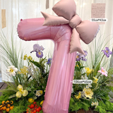 40-Inch Pink Bowknot Aluminum Foil Balloons