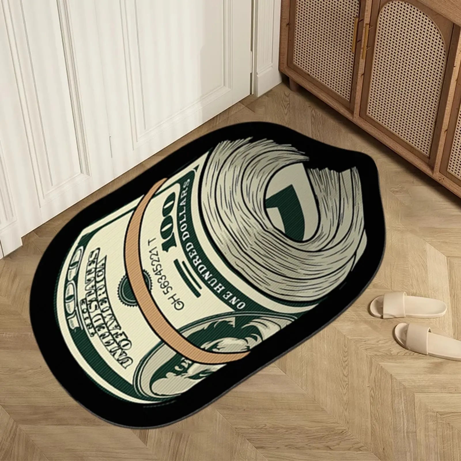 Creative Money Shaped Carpet Rug for Bedroom