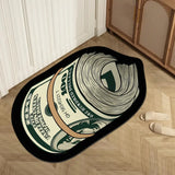 Creative Money Shaped Carpet Rug for Bedroom