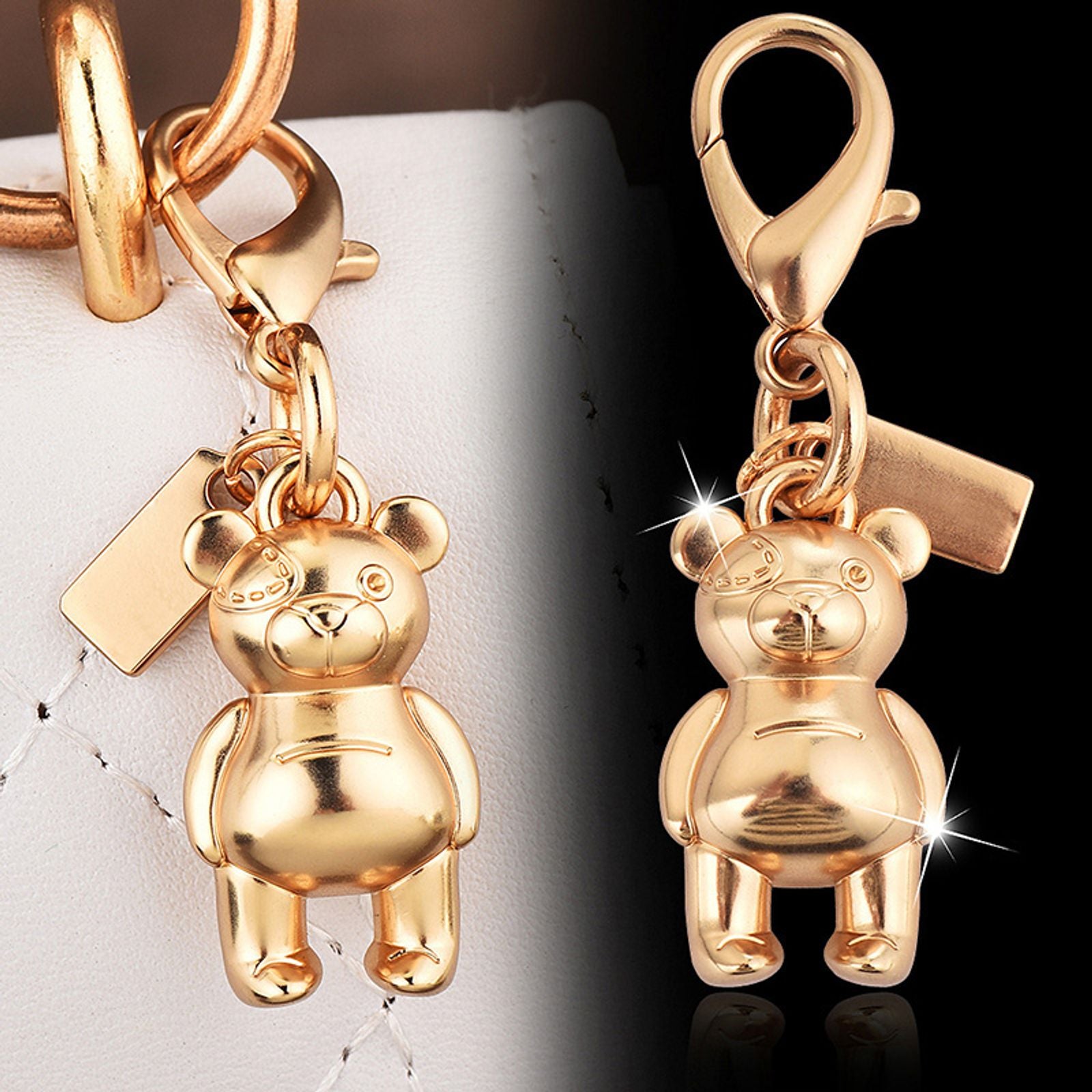 Luxury Cherry Bear Keychain Pendant for Bag or Car