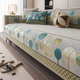 Boho Full Moon Tree Jacquard Chenille Sofa Cover