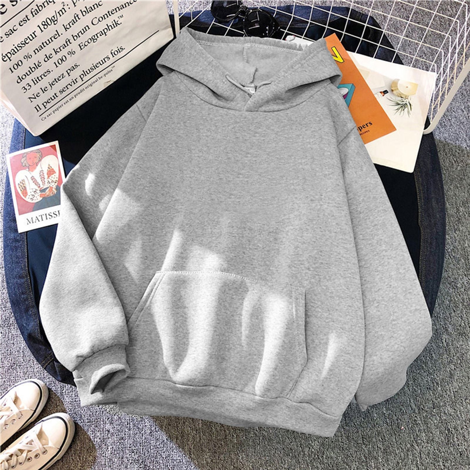 Autumn Winter Oversized Fleece Hoodies for Men & Women