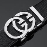 Luxury Double G Buckle Leather Belt for Men and Women