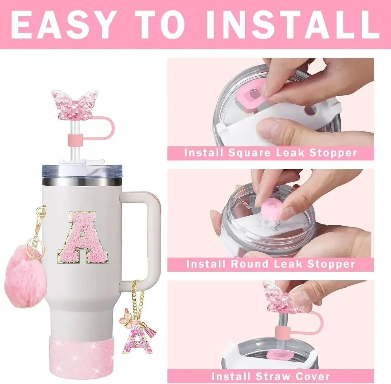 9-Piece Accessory Set for Stanley Cups 30oz & 40oz