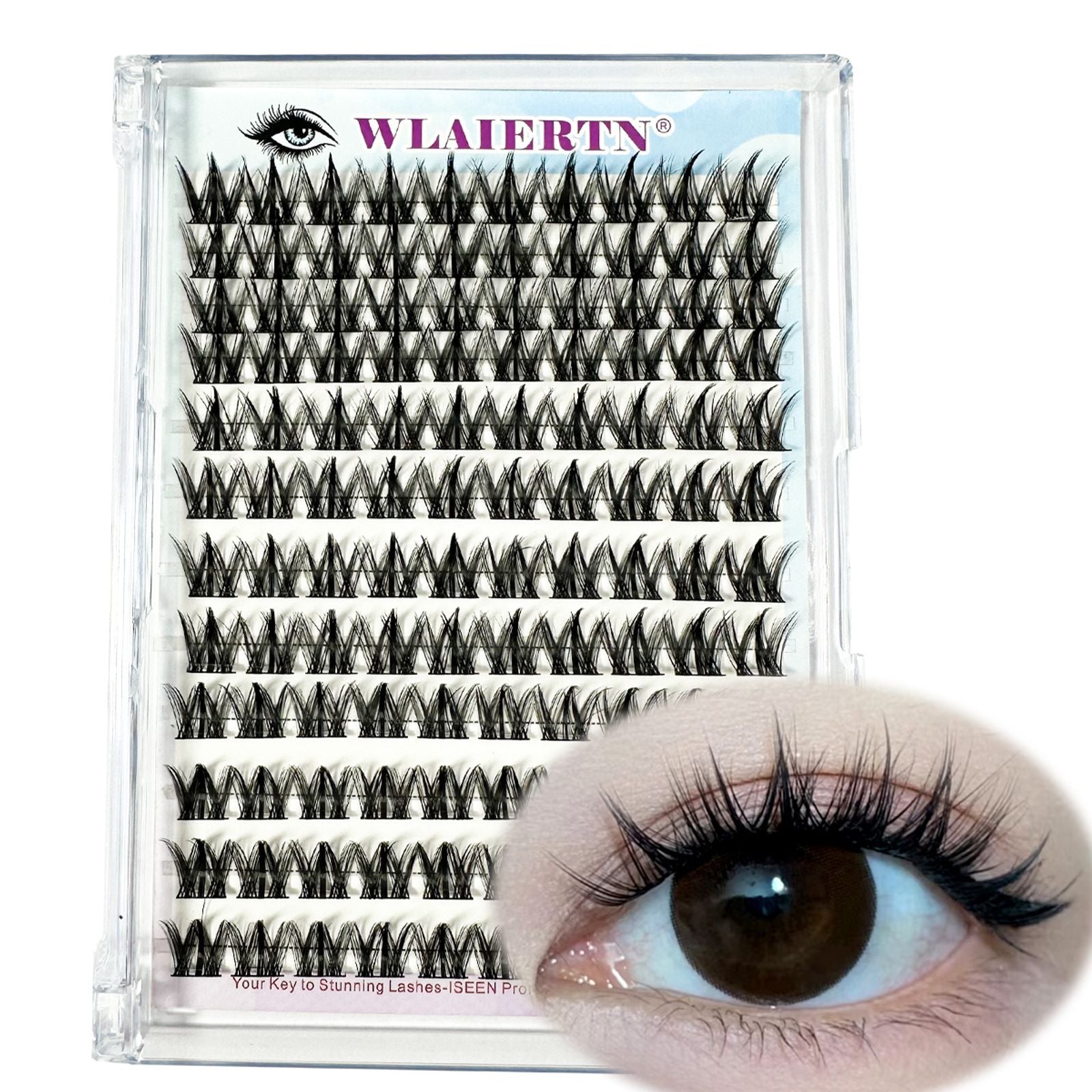 3D DIY Anime False Eyelashes - Reusable Spiky Cluster Lashes