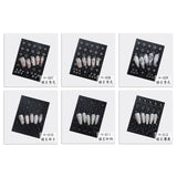 Christmas Nail Stencil Stickers - Snowflake, Tree, Star Patterns