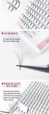Premade Volume Fans Short Stem Russian Eyelash Extensions