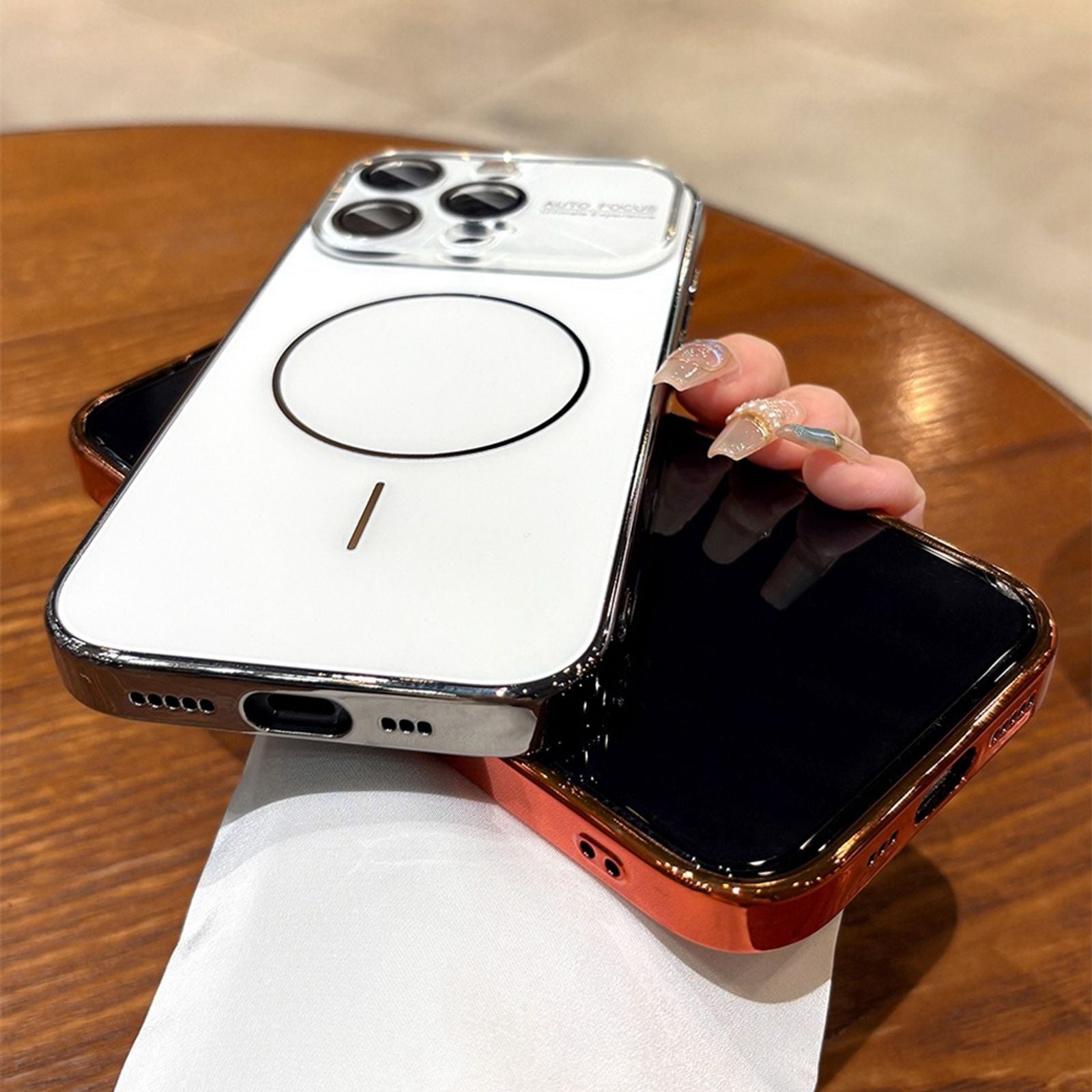 Luxury Laser Camera MagSafe Cover for iPhone 17/16/15/13