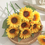 Sunflower Artificial Flower Bouquet for Home and Wedding Decor