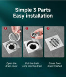 Odor Proof Floor Drain Valve - Backflow Preventer for Showers