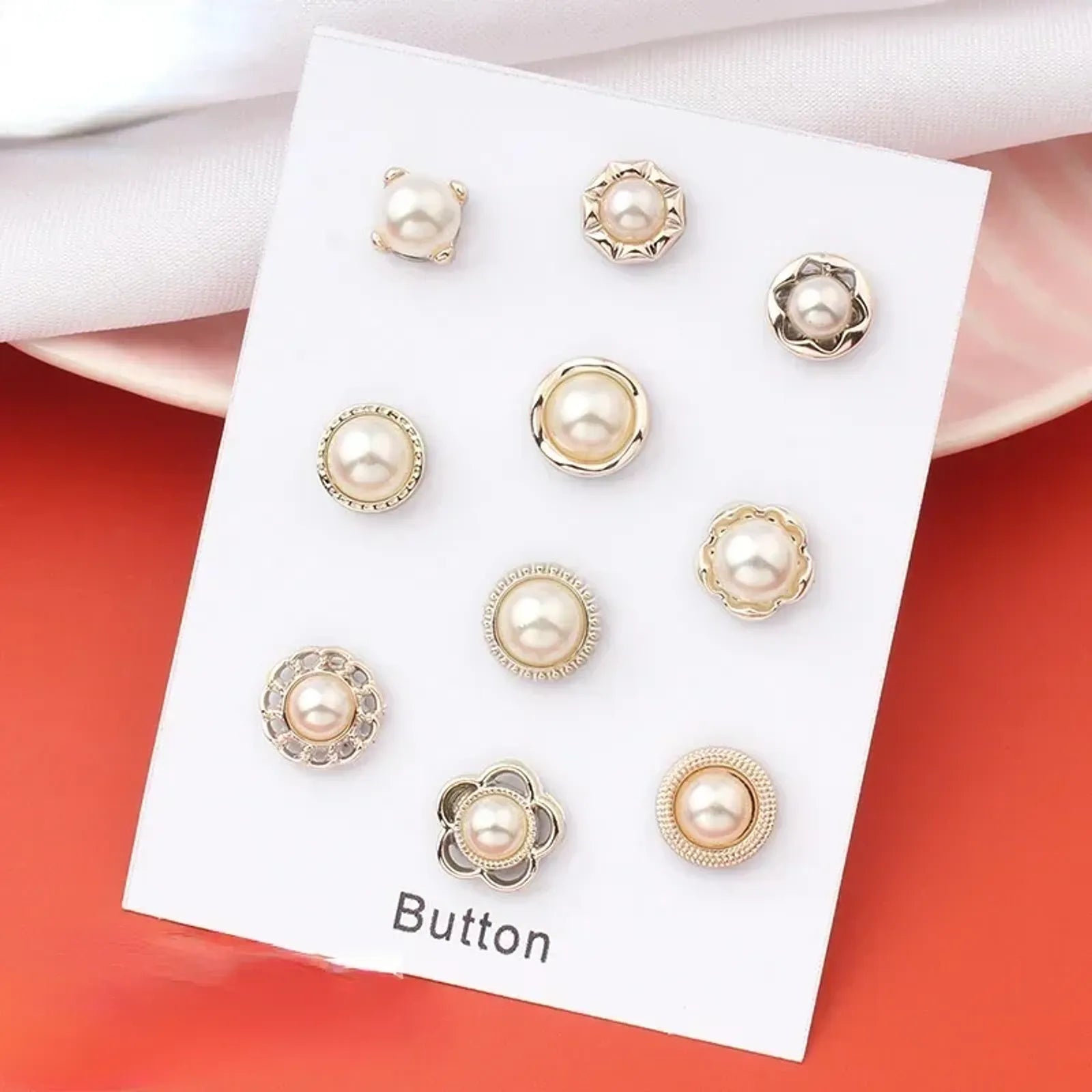 Safe Metal Pearl Magnet Hijab Pins Set for Women