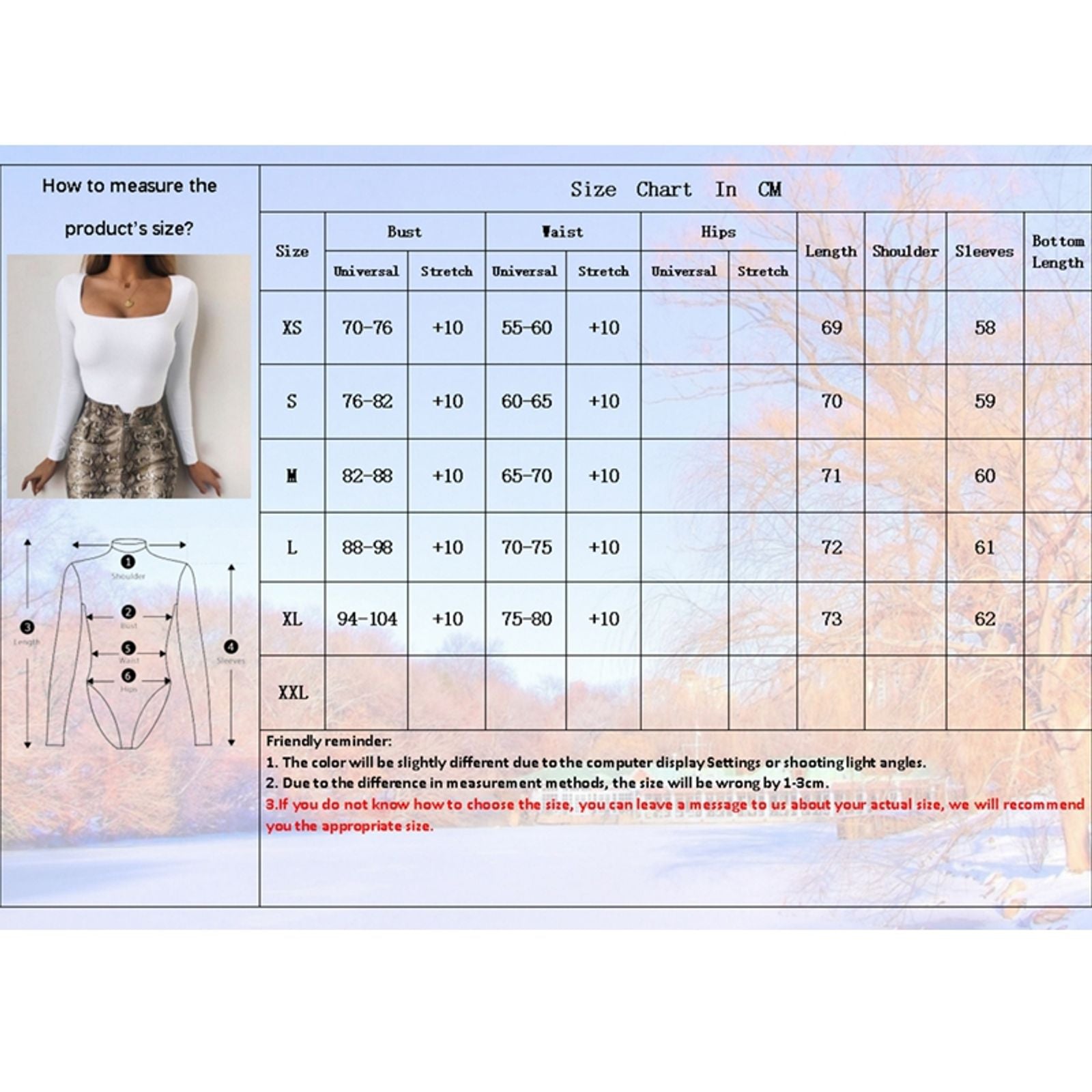 Long Sleeve Square-Cut Collar Bodycon Bodysuit