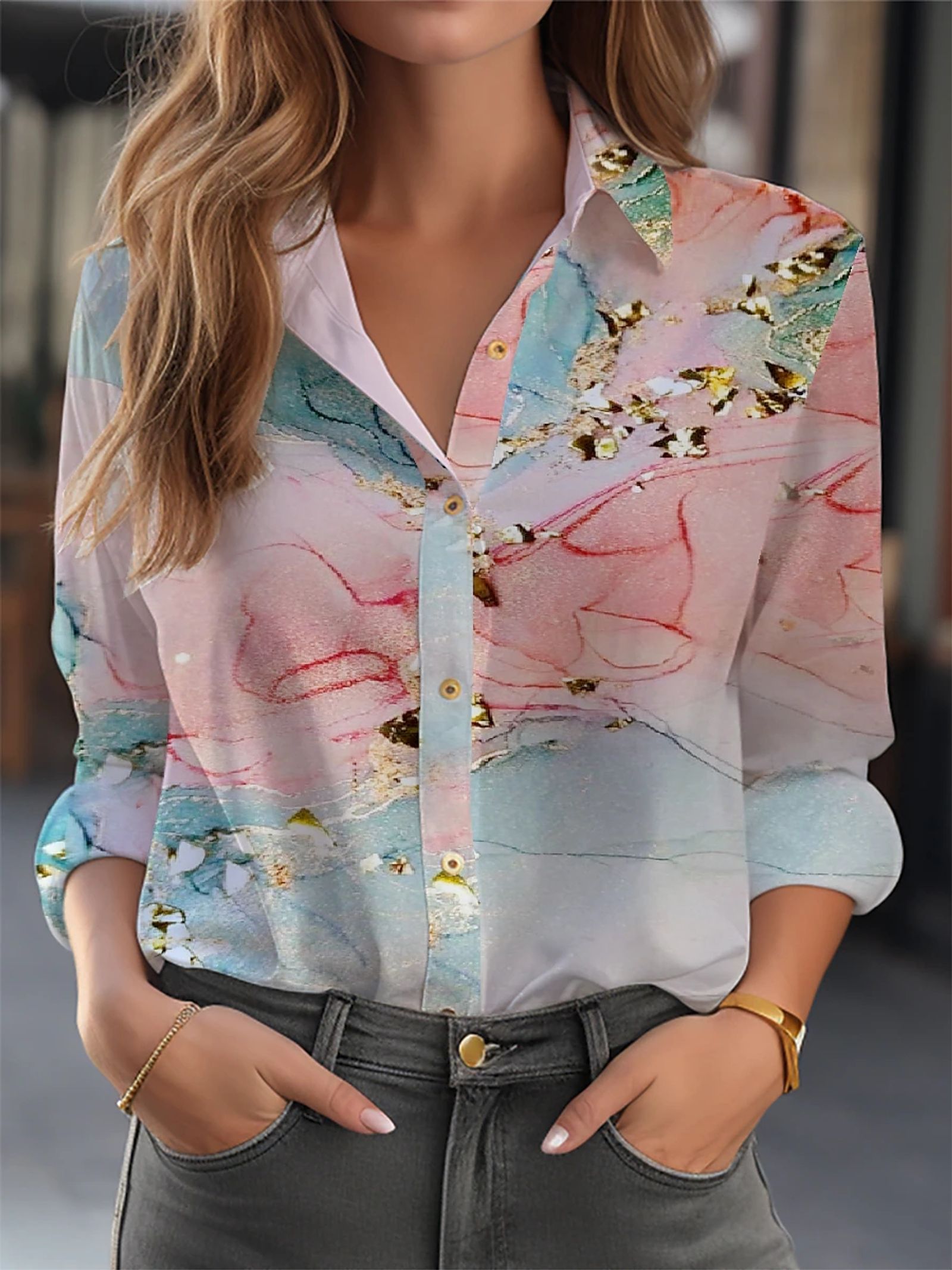 Elegant Long Sleeve Blouse for Women