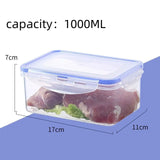 Sealed Rectangular Refrigerator Storage Box with Lid