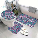 Bohemian Mandala Bathroom Set - Non-Slip Mat Collection