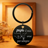 Te Quiero Papa Keychain - Stainless Steel Pendant Gift