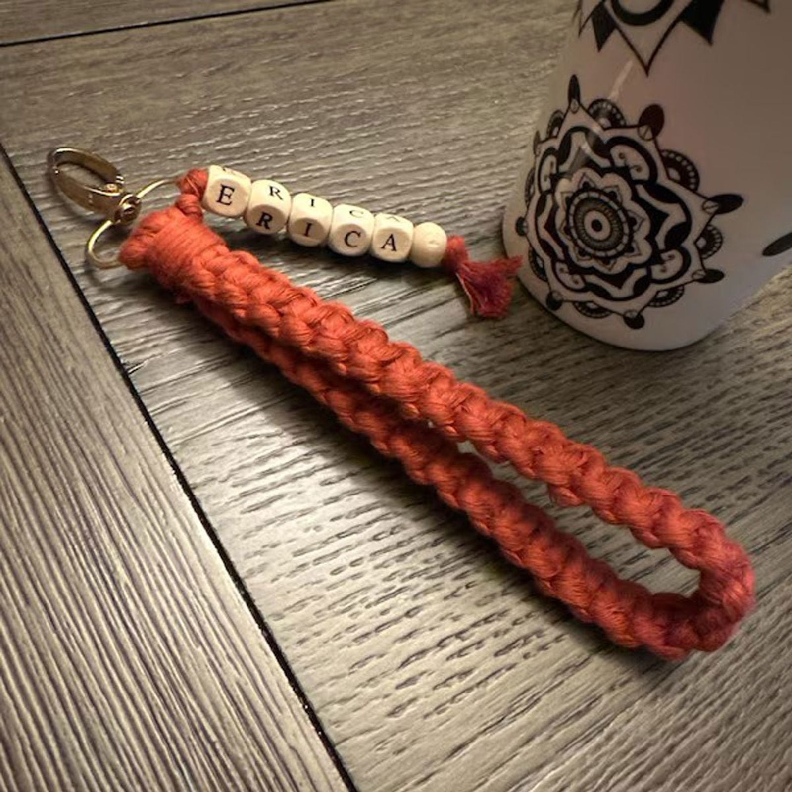 Customized Bohemian Style Bracelet Name Keychain