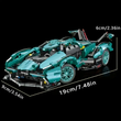 1284-Piece Blue Supercar Building Block Set