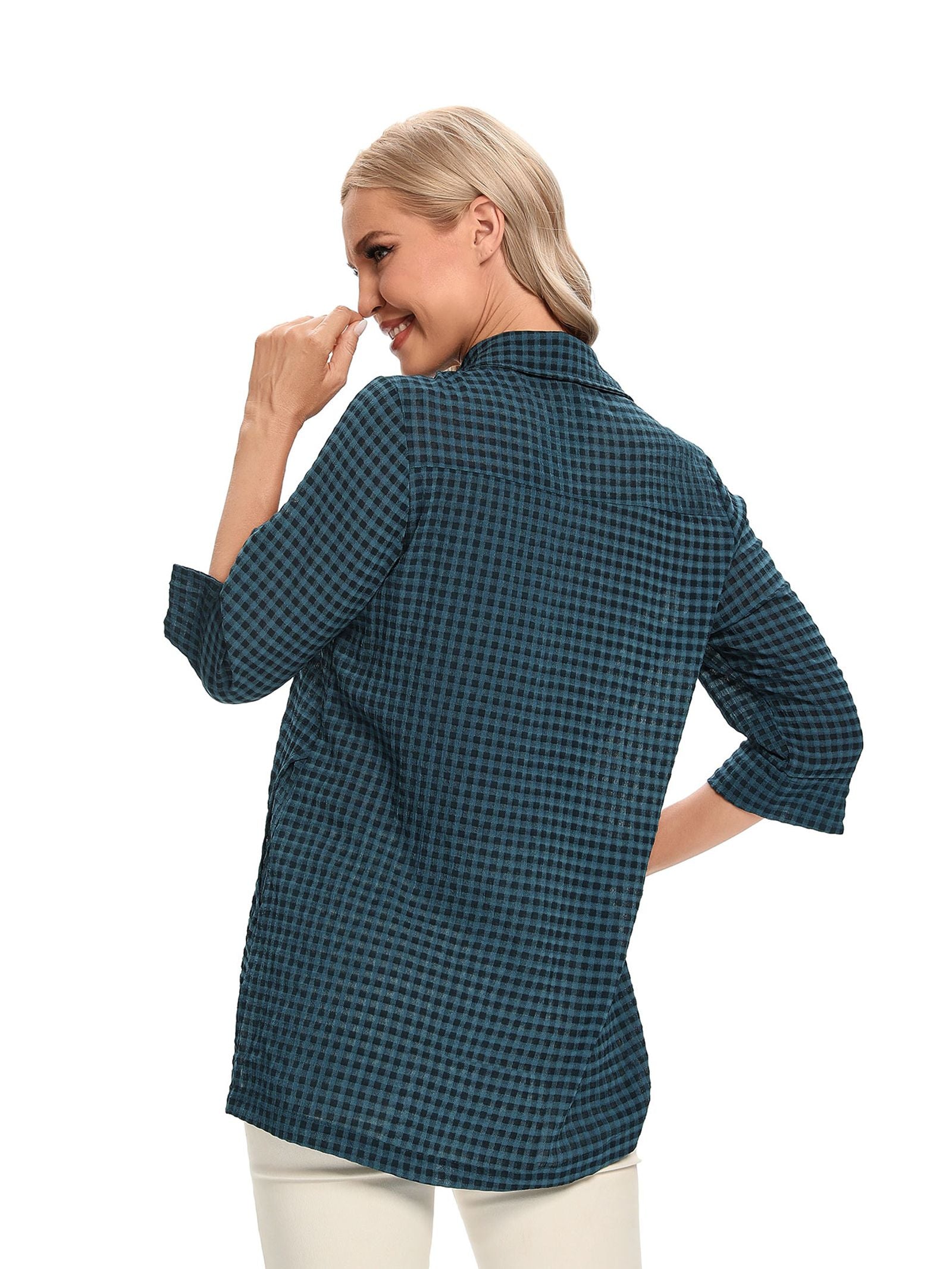 Fashionable Woven Casual Shirt for Women in Spring & Autumn
