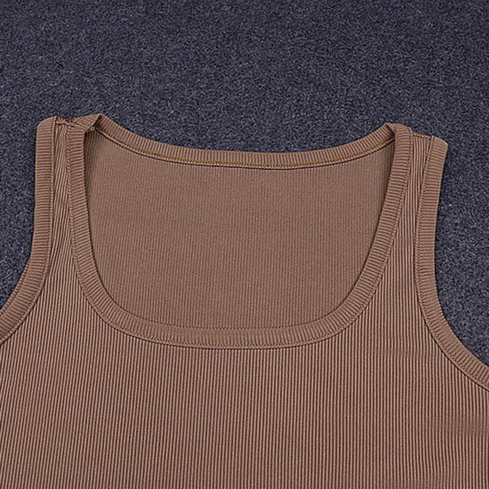 Sleeveless Knit Bodysuit Off Shoulder Halter Top for Women