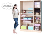 Adjustable Wall-Mounted Closet Organizer Shelf