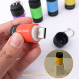 LED Micro Pocket Flashlight - USB Rechargeable & Waterproof