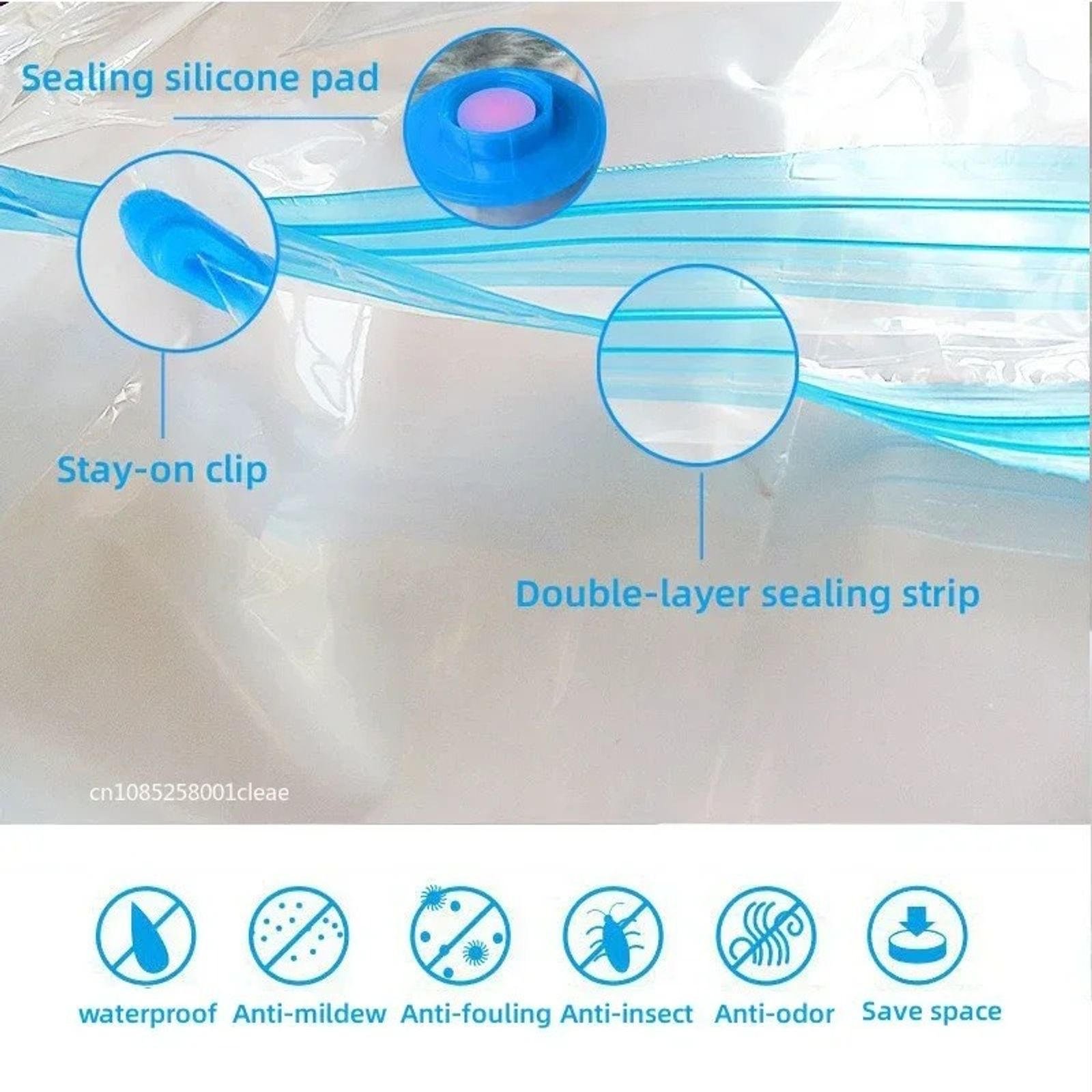 Vacuum Storage Bags - Space Saver for Comforters and Clothes