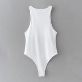 Summer Solid Sexy Bodycon Bodysuit for Women