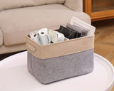 Foldable Linen Storage Bins with Handles for Organizing