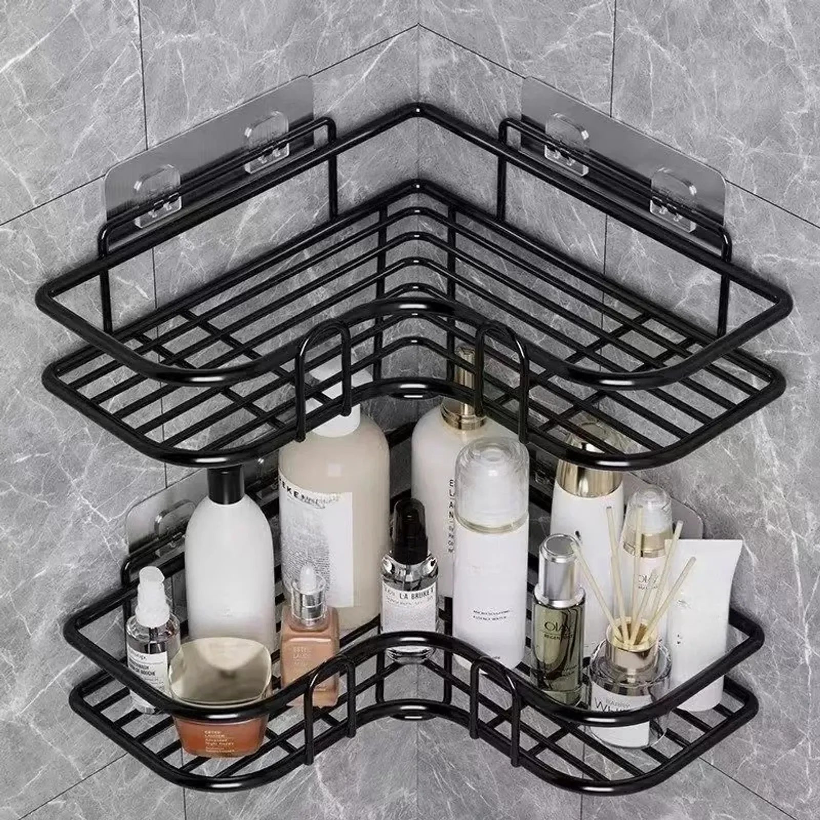 Rustproof Stainless Steel Corner Shower Rack