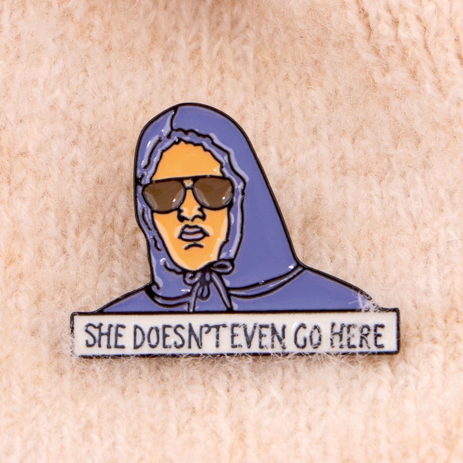 Funny Feminism Quotes Enamel Pin - Silly Goose Brooch