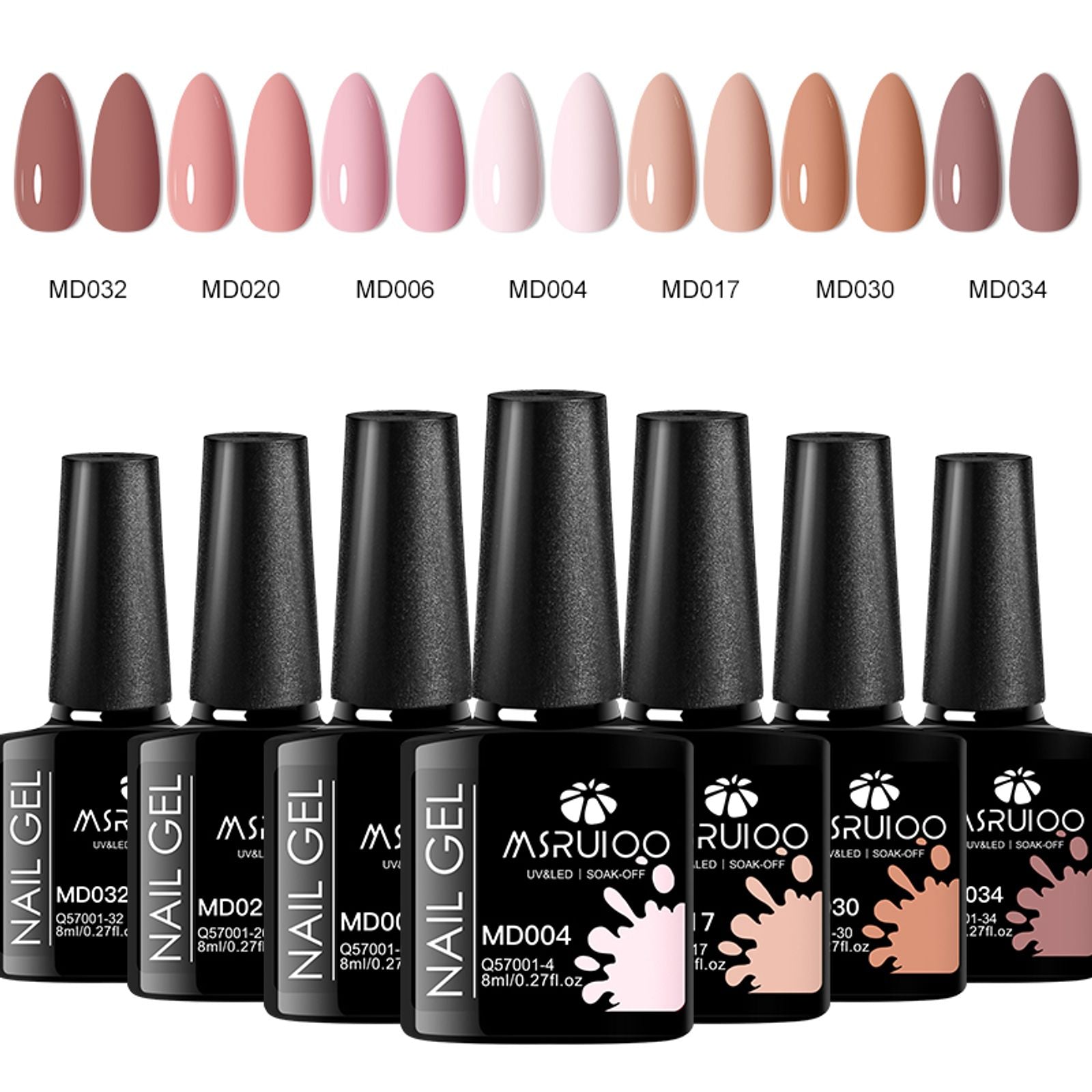 7pc Nail Gel Polish Set for DIY Nail Art Design