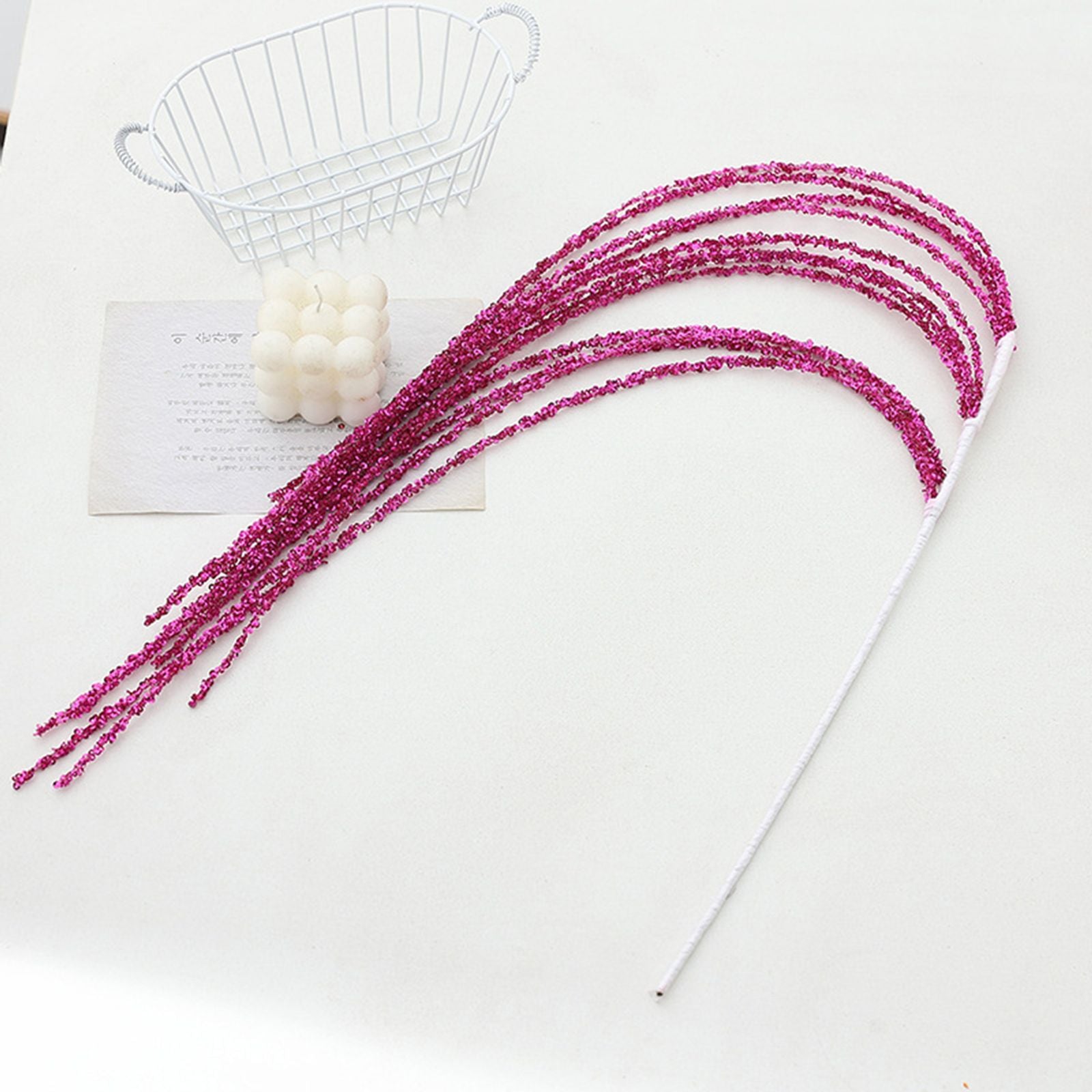 90CM Glitter Sequins and Tassels for Christmas Arrangements