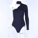 Halter One-Shoulder Bodysuit for Women